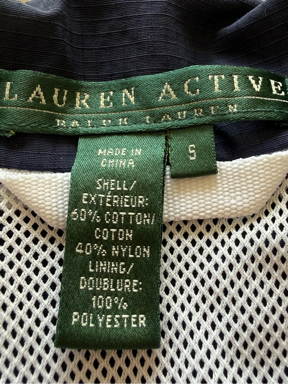 Lauren Active Ralph Lauren Navy Blue Utility Cargo Vest Size Small - Picture 9 of 14